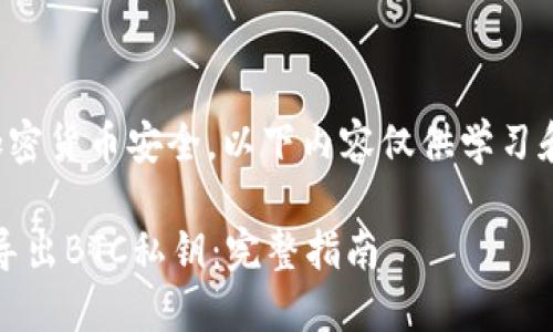 提示：由于涉及到加密货币安全，以下内容仅供学习和参考，请谨慎操作。

如何使用Tokenim导出BTC私钥：完整指南