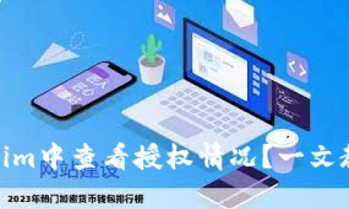 如何在Tokenim中查看授权情况?一文教你轻松搞定