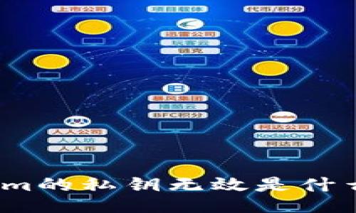 Tokenim的私钥无效是什么原因？